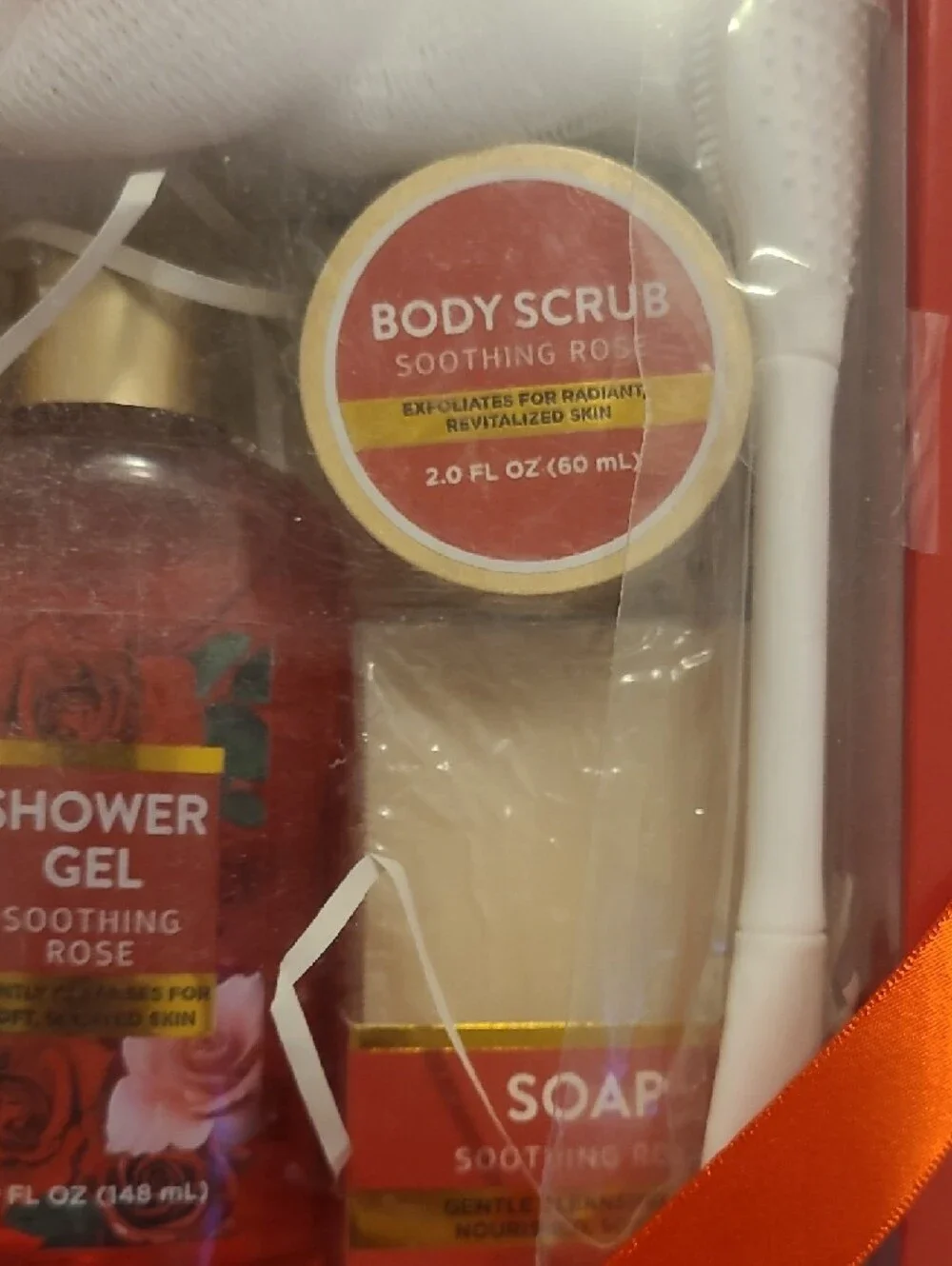 Soothing Rose Body Wash & Care Set - White and Gold